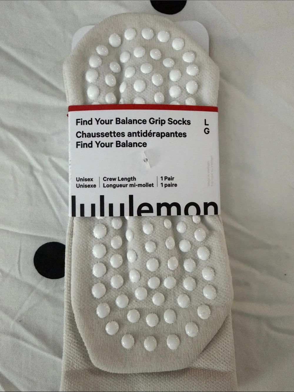 lululemon athletica Find Your Balance Grip Socks - Cream - Large